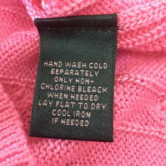 Ralph Lauren Lauren Boat Neck Cable Knit Sweater in Pink - Picture 9 of 11